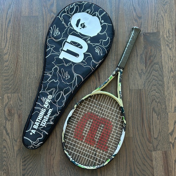 NWT Rare Wilson x Bape Tennis Racquet - Picture 1 of 12